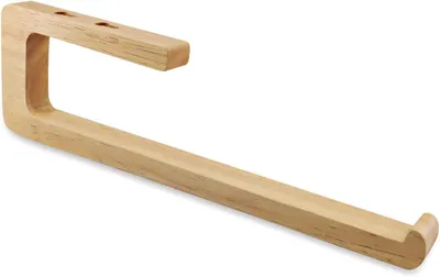 Image de Porte-rouleau de papier essuie-tout sans perçage, porte-rouleau de papier essuie-tout en bois, porte-rouleau autocollant pour la cuisine, porte-rouleau mural, porte-rouleau pour Zewa (papier essuie-tout)