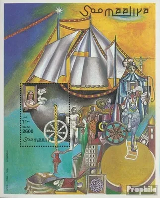 Produktbild von Briefmarken Somalia 1998 Mi Block51 (kompl.Ausg.) postfrisch Zirkuskunst