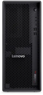 Image de Lenovo ThinkStation P4, modèle tour, processeur AMD Ryzen 9 PRO 9965X3D, 64 Go de RAM, 1 To de SSD, carte graphique NVIDIA RTX PRO 4500 Blackwell avec 32 Go de mémoire, système d'exploitation Windows 11 Pro