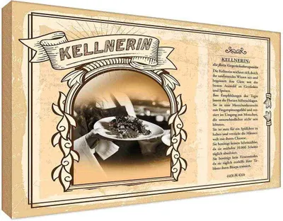Obrázek produktu pro vianmo Dřevěná cedule Dřevěný obrázek 20x30 cm Kellnerin