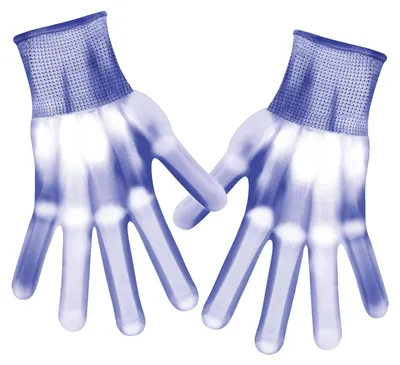 Produktbild von GlowPalm® | Led Handschuhe Blau Leuchtend | Neon Skelett Finger für Halloween, Karneval, Festivals | Ungewöhnliche Verkleidung | Ungewöhnliches Geschenk Fun | OriginalCup®