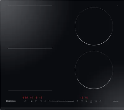 Zdjęcie produktu dla Samsung NZ64R3747BK, Czarny, Wbudowany, 60 cm, Płyta indukcyjna strefowa, Szkło ceramiczne, 4 stref(y)