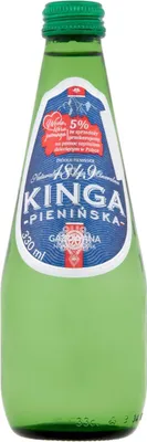 Obrázek produktu pro Kinga Pienińska Přírodní perlivá minerální voda s nízkým obsahem sodíku 330 ml