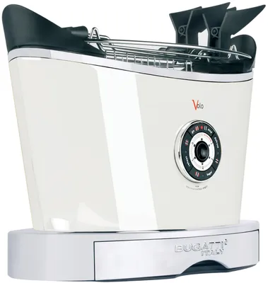Produktbild von 930W Toaster"Volo" in Schwarz matt/Weiß