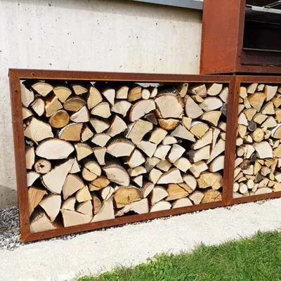 Produktbild von prima terra Kaminholzregal Edelrost