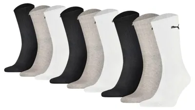 Image de Puma chaussettes 9 paires crew sock white / grey / black hommes