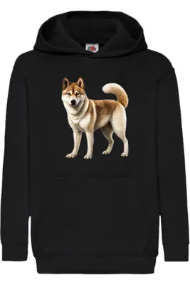 Zdjęcie produktu dla Dziecięca Bluza Z Kapturem Dogs Breeds Akita Dog Breed 005, 9-11 Jahr - 140 / Czarny