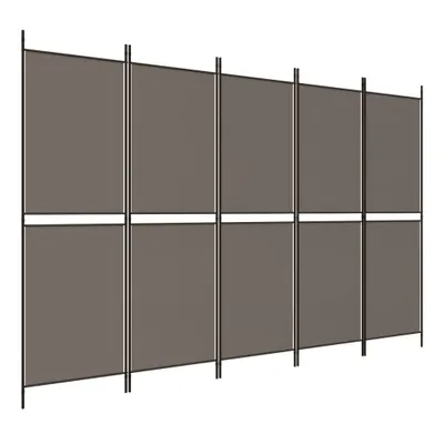 Zdjęcie produktu dla vidaXL 5-częściowy parawan antracytowy 250x200 cm tkanina