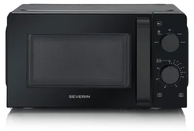 Obrázek produktu pro Severin MW 7580, Pracovní deska, Samostatná mikrovlnná trouba, 19 l, 700 W, Otočné, Černá