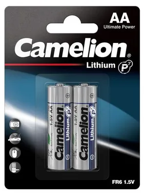Obrázok produktu pre Camelion FR6-BP2, Nabíjateľná batéria, AA, Lítium, 1,5 V, 2 kusov, 2900 mAh