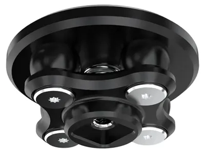 Zdjęcie produktu dla GRxplore, metalowy tłumik wibracji GRxplore JZ2 do uchwytu telefonu na motocykl, kolor czarny