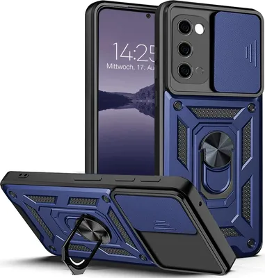 Produktbild von Armor Handyhülle für Samsung Galaxy S20 Kameraschutz Handy Panzer Case Cover Schutzhülle Outdoor Farbe: Blau