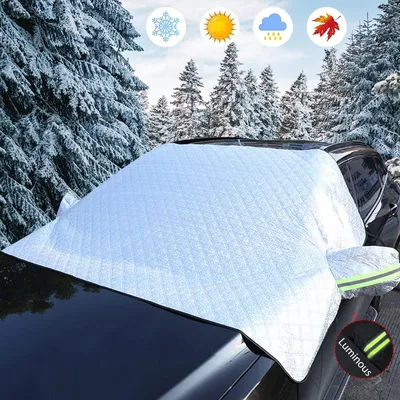 Immagine prodotto di Parasole per parabrezza auto - Copertura parabrezza - Inverno ed estate - 230 x 140 cm