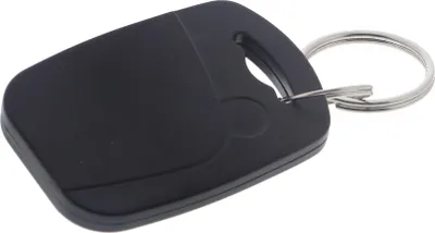 Produktbild von Transponder RFID-Tag Schlüsselanhänger EM4305 - diverse Farben Farbe: Schwarz