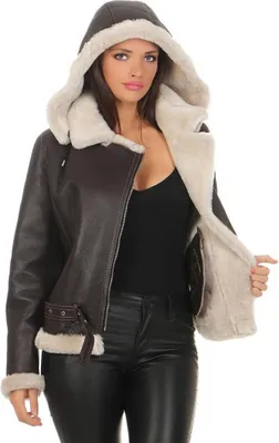 Produktbild von Lammfelljacke - JESSY ESPRESSO - Größe: S