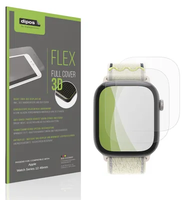 Immagine prodotto di 2x Pellicola protettiva opaca per Apple Watch Series 12 46mm Protezione Antiurto Anti-Shock