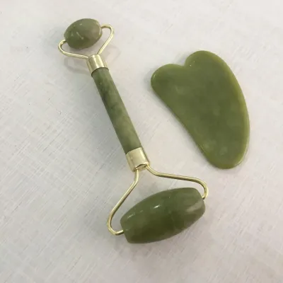 Produktbild von Jadestone Roller Gesichtsmassagegerät Hautpflege Schönheit Gua Sha Massagegerät für Frauen