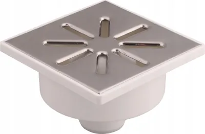 Produktbild von Ablaufgitter 15x15cm BOTTOM Ablauf Ø50 AQUER