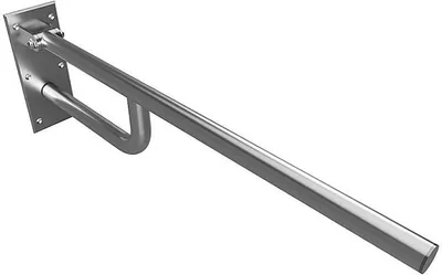Produktbild von BELP Stützklappgriff Edelstahl gebürstet 100x250x760 mm, 120 kg Traglast für Bad & WC >> zum Bohren