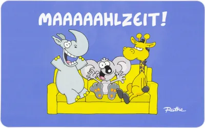 Produktbild von Ralph Ruthe Brettchen - Maaaaahlzeit! HNO-WG Frühstücksbrettchen Schneidebrettchen aus Resopal