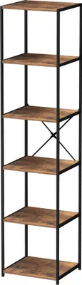 Produktbild von VDD Bücherregal Wandschrank Stabil - Industriedesign - Metall Holz - 40 x 40 x 174 cm