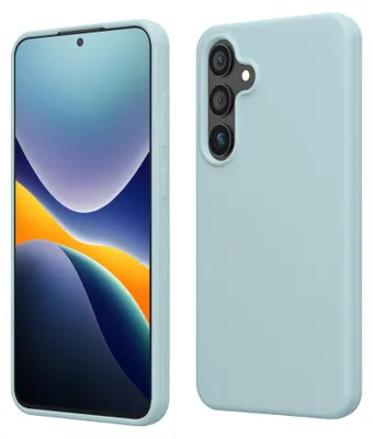 Produktbild von kwmobile Handyhülle für Samsung Galaxy S24 Hülle - Case Silikon - Kabelloses Laden - Schutzhülle Cover in Cool Mint