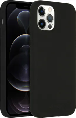 Produktbild von Accezz Liquid Silikoncase mit MagSafe iPhone 12 (Pro) - Schwarz