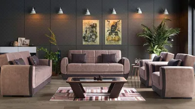 Produktbild von Sofagarnitur Sessel Textil Sofa Luxus Komplett Luxus JVmoebel