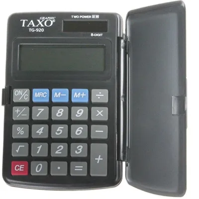 Image de Calculatrice de poche à 8 chiffres TG-920 noir