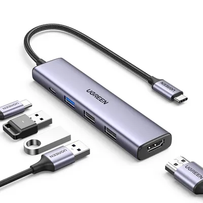 Zdjęcie produktu dla Wielofunkcyjny Adapter Ugreen Cm478 - Szary