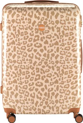 Produktbild von Princess Traveller Leopard – Großer Reisekoffer – Taupe – 76 x 52 x 29 cm – 98 L Koffer mit Doppelrolle