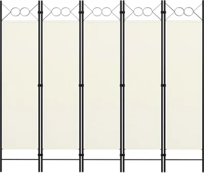 Produktbild von 5-tlg. Raumteiler Weiß 200x180 cm