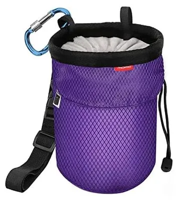 Produktbild von MoKo Chalkbag mit Kordelzug, Gürtel und Karabiner, Lila – Violett