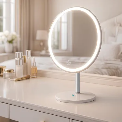 Produktbild von BEPER P302VIS051 LED-Schminkspiegel mit dimmbarem Licht, 3 Lichtmodi, Touch-Steu