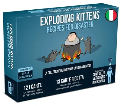 Produktbild von Asmodee - Exploding Kittens: Recipes for Disaster, Brettspiel, Partyspiel, 2-5 S