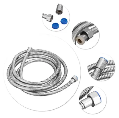 Produktbild von Zimilo Brauseschlauch 3m Edelstahl Duschschlauch Flexibel Knickfest mit Verdrehschutz 360 Grad, Standard G1/2 Zoll Anschluss, Auslaufsicher