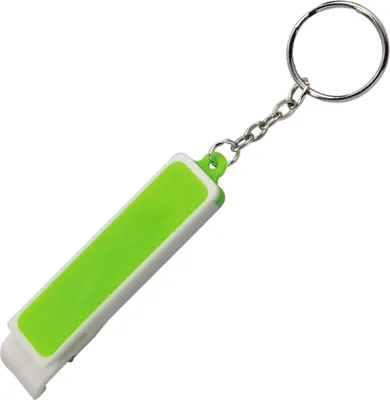 Produktbild von Schlüsselanhänger / mit Flaschenöffner und Smartphonehalter / Farbe: grün