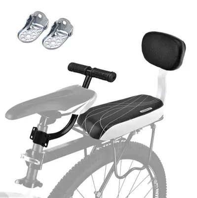 Productafbeelding van Fiets Kinderzitje Achter met Armleuningen en Voetsteunen - Veilig en Comfortabel