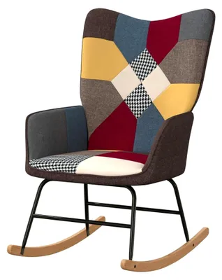 Produktbild von Schaukelstuhl Wohnzimmerstuhl mit Auflage 61 x 78 x 98 cm (B x T x H)