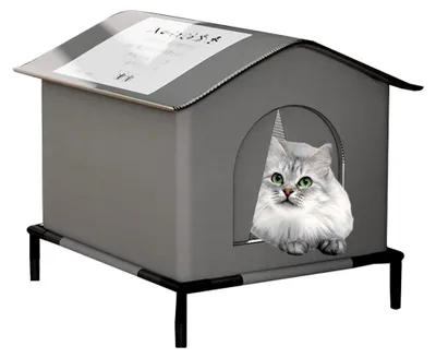 Produktbild von Katzenhaus für den Außenbereich - Wetterfestes und isoliertes Katzenhaus