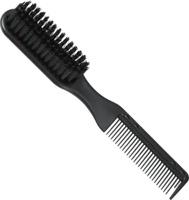 Produktbild von Haarbürste, Nylon-Haarbürste für Männer, Bartbürste, Entwirrungsbürste für dickes Haar, Schwarz