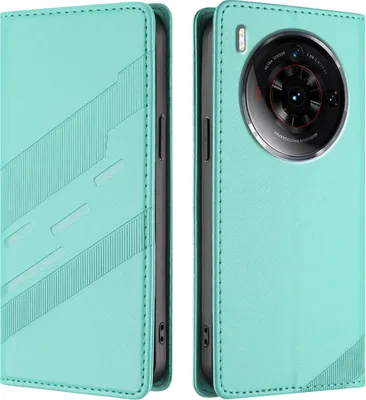 Immagine prodotto di Custodia per ZTE nubia Z50S Pro, custodia a portafoglio in Finto cuoio con slot per schede e funzione stand Türkis