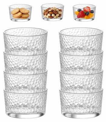 8 Dessertgläser 200 ml, spülmaschinenfest, transparent, für Tiramisu & Pudding
