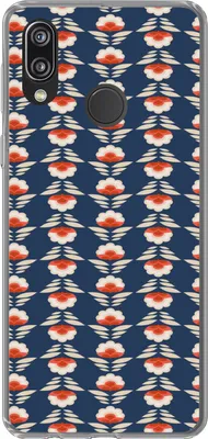 Produktbild von MuchoWow® Handyhülle Schutzhülle Hülle für Telefoonhoesje Huawei P20 Lite (2020) Muster - Abstrakt - Blumen Silikon Softcase Handy Hülle - Kartenhalter