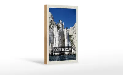 Produktbild von Holzschild Reise 12x18 cm Cote d´Azur France Tourismus Dekoration