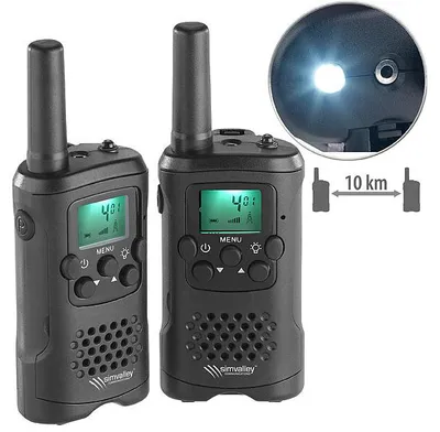 Image de 2 talkies-walkies avec fonctions VOX et lampe de poche WT-320