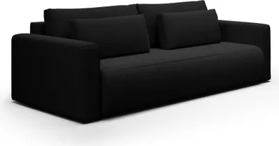 Productafbeelding van FEDVE Slaapbank, bedbank, Achim sofa, met slaapfunctie, bedopslag, bank, bankstel, zwart (Curio 99)