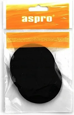 Image de Tampons de feutre autocollants noir fi 70mm 4 pièces.