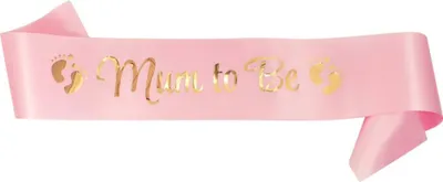 Produktbild von Oblique Unique Schärpe Mum To Be Baby Shower Party Mädchen Schwangerschaft - rosa