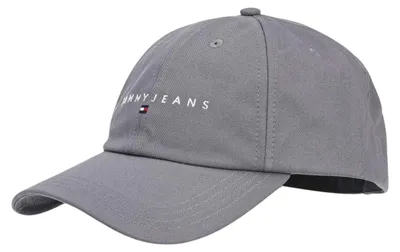 Obrázek produktu pro Tommy Jeans – Baseballová čepice "Jeans" pro muže, bavlna, model NA1668 (univerzální velikost), barva: šedá/bílá/červená